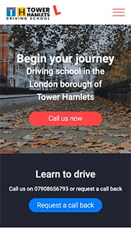 Tower Hamlets Driving School website