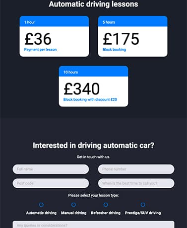 Tower Hamlets Driving School website